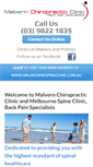 Mobile Screenshot of malvernchiropracticclinic.com.au